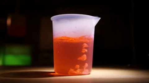 Lab - Red Bubbly Beaker  Video stock 77728941
