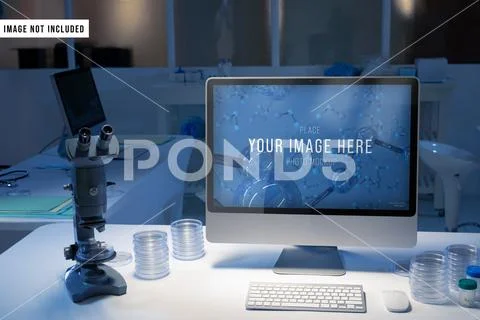 Lab Screen PSD Template