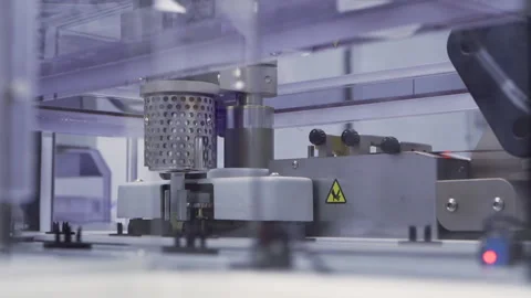 Lab Sealer Machine work on glass tube 50fps Video stock 242744495