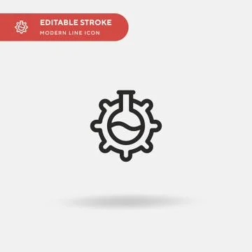 Lab Simple vector icon. Illustration symbol design template for web mobile UI Stock Illustration