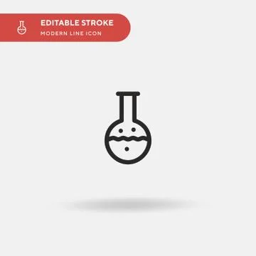 Lab Simple vector icon. Illustration symbol design template for web mobile UI Illustrazione stock