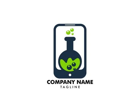 Lab Smartphone Icon Logo Design Element Stock Illustration