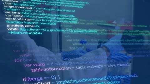 Lab tech reaching for blue tube rack, checking sample tubes for tests, code Stock Footage 330894045