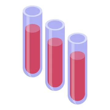 Lab technician analyzing blood test tubes in medical laboratory Stock Illustration