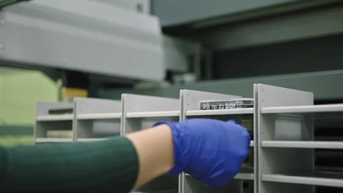 Lab Technician Handling Samples Stock Footage 312233042