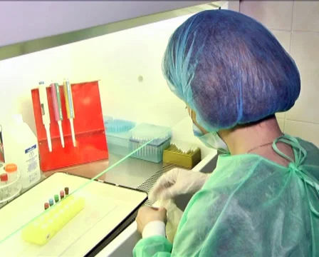 Lab Technician in Laboratory 1 Stock Footage 36116465