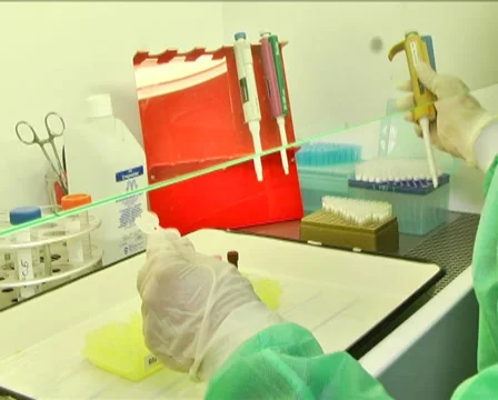 Lab Technician in Laboratory 5 Stock Footage 36116478