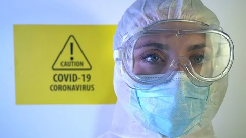Lab technician medic COVID Video stock 126073280
