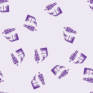 Lab technician microscope glyph seamless pattern 库存插图