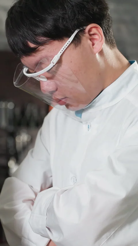 Lab Technician Observing Work in Automobile Workshop Stock Footage 318238873