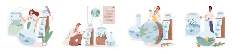 Lab test. The concept lab tests helps to validate scientific hypotheses Illustrazione stock