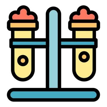Lab test icon vector flat Ilustración de archivo