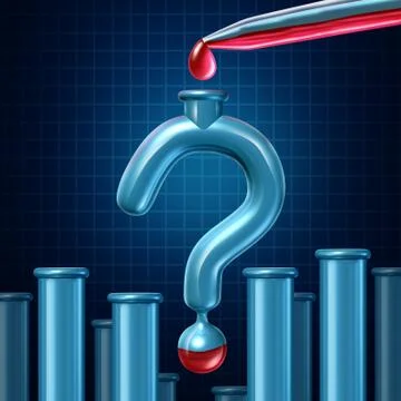 Lab test questions Stock Illustration