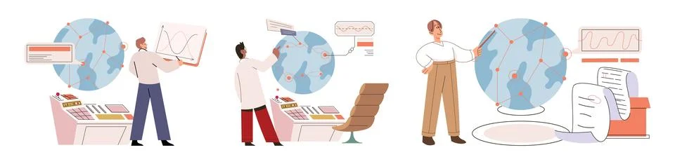 Lab test. Testing various hypotheses is essential part scientific process Stock Illustration