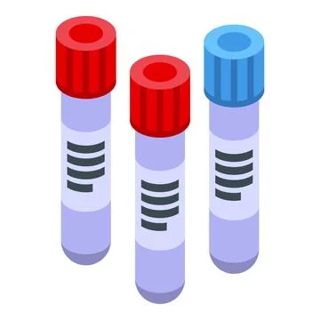 Lab test tubes icon isometric vector. Tube chemistry 스톡 일러스트