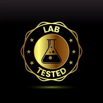 Lab tested icon. Laboratory testing product quality certificate symbol, Cli.. Stock Illustration