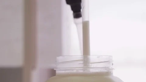 Lab testing of milk Stock Footage 71064485
