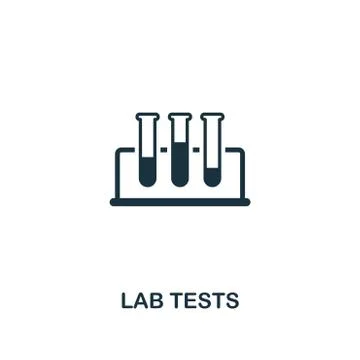 Lab Tests icon. Premium style design from healthcare icon collection. Pixel Stock Illustration