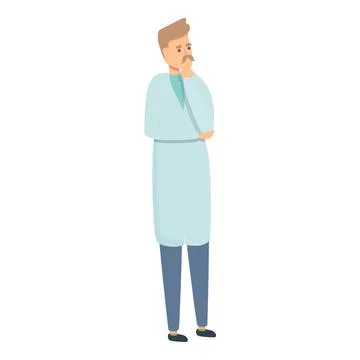 Lab thinking icon cartoon vector. Medical laboratory Stock Illustration