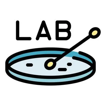 Lab tools icon vector flat Illustrazione stock
