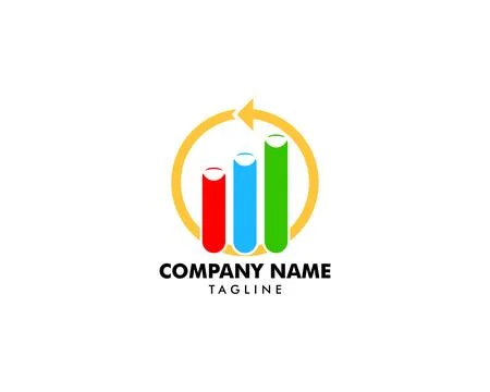 Lab tube vector icon logo design Stock Illustration