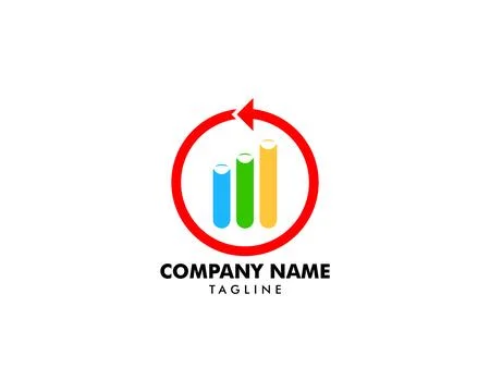 Lab tube vector icon logo design Stock Illustration