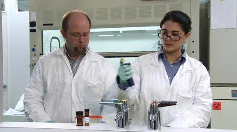 Lab work 30-3 insp Stock Footage 26057025