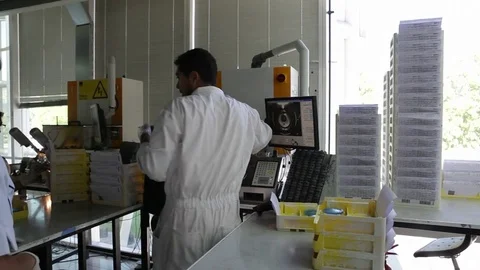 Lab workers Video stock 77053530