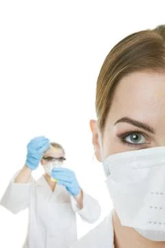 Lab workers Stock Photos