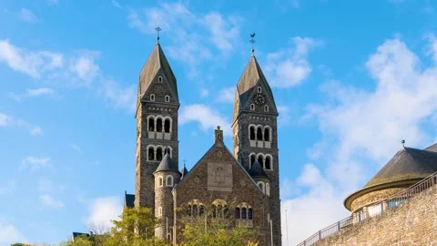 Labbaye Saint Maurice et Saint Maur Stock-Footage 140699853