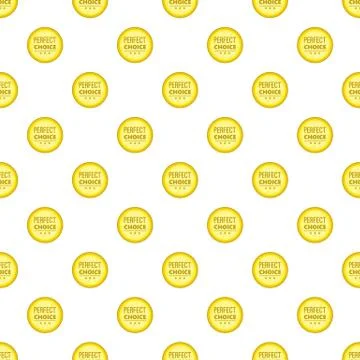 Label awesome quality pattern, cartoon style イラスト素材