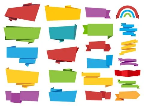 Label Banner Ribbon Vector Stock Illustration