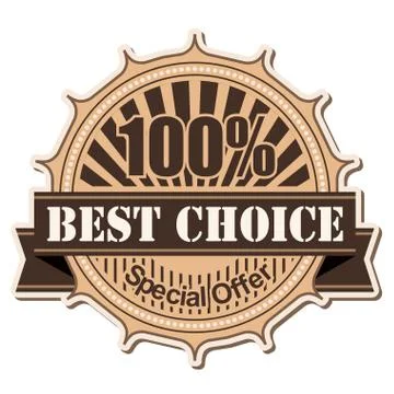Label Best Choice Stock Illustration