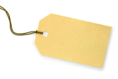 Label from a cardboard Foto stock
