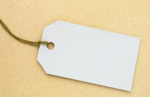Label from a cardboard Stock Photos