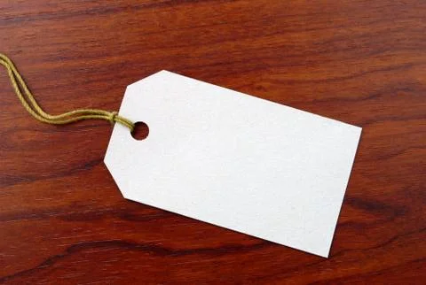 Label from a cardboard Stock Photos
