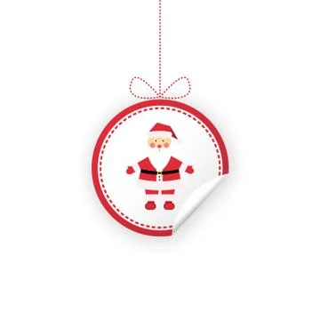 Label for Christmas gifts, sales, product. Stock Illustration