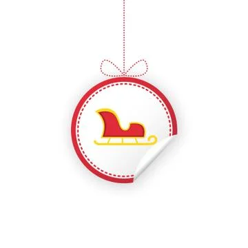 Label for Christmas gifts, sales, product. Stock Illustration