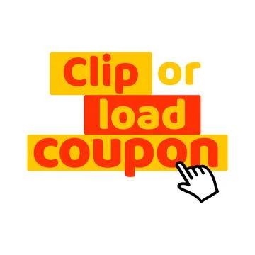 Label clip or load coupon, vector illustration Stock Illustration