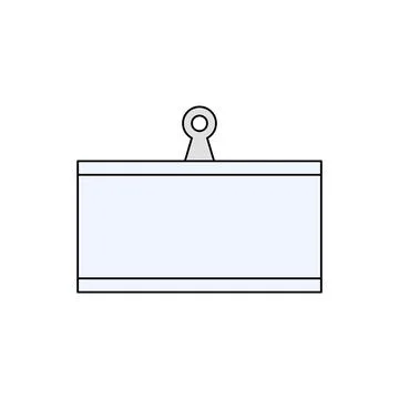 Label clip tag Illustrazione stock