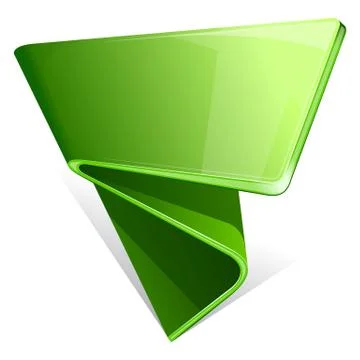 Label with curled up edge Stock Illustration