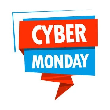 Label Cyber Monday, vector illustration Stock Illustration