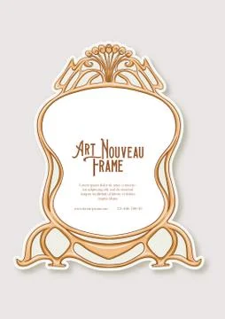 Label, decorative frame, border. Stock Illustration