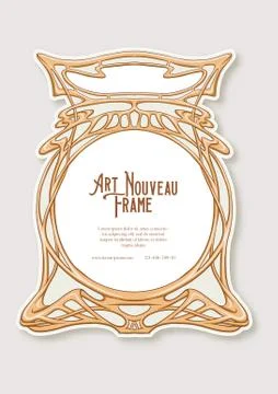 Label, decorative frame, border. Stock Illustration