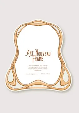 Label, decorative frame, border. Stock Illustration