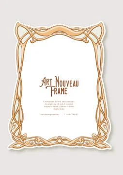 Label, decorative frame, border. Stock Illustration