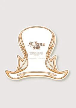 Label, decorative frame, border. Illustrazione stock