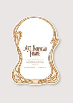 Label, decorative frame, border. Stock Illustration