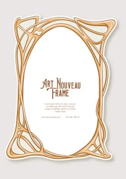 Label, decorative frame, border. Stock Illustration