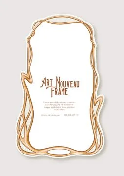 Label, decorative frame, border. Stock Illustration